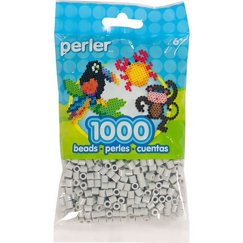 1,000 Perler Beads - Light Grey
