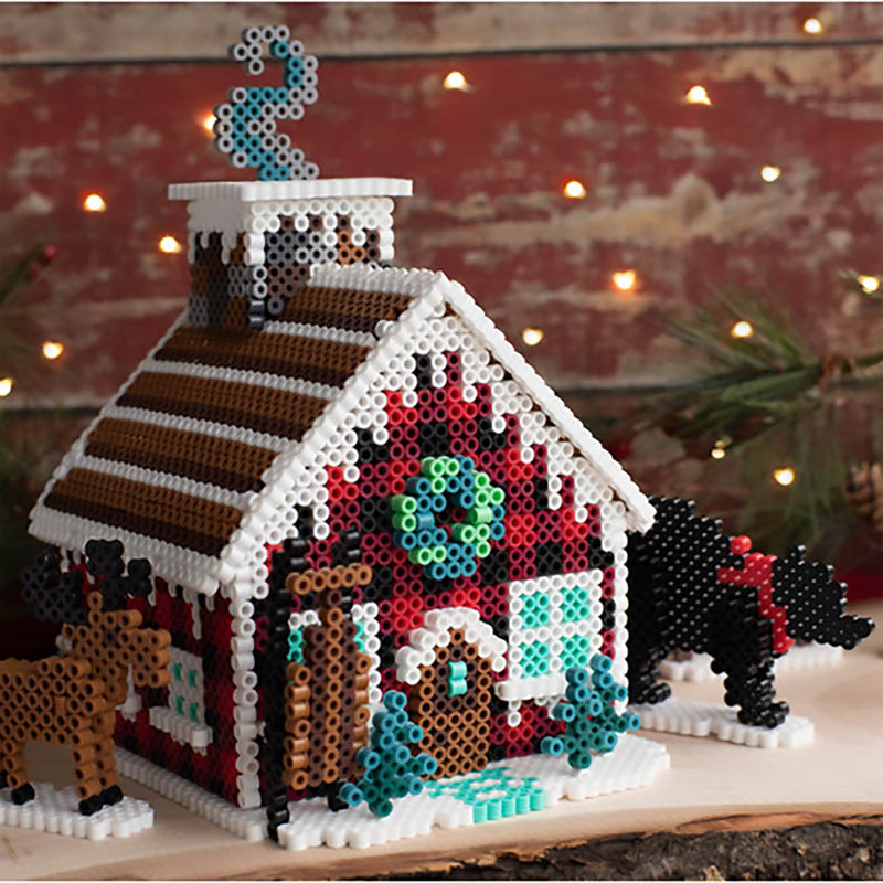 Perler Winter Lodge Gingerbread House Kit